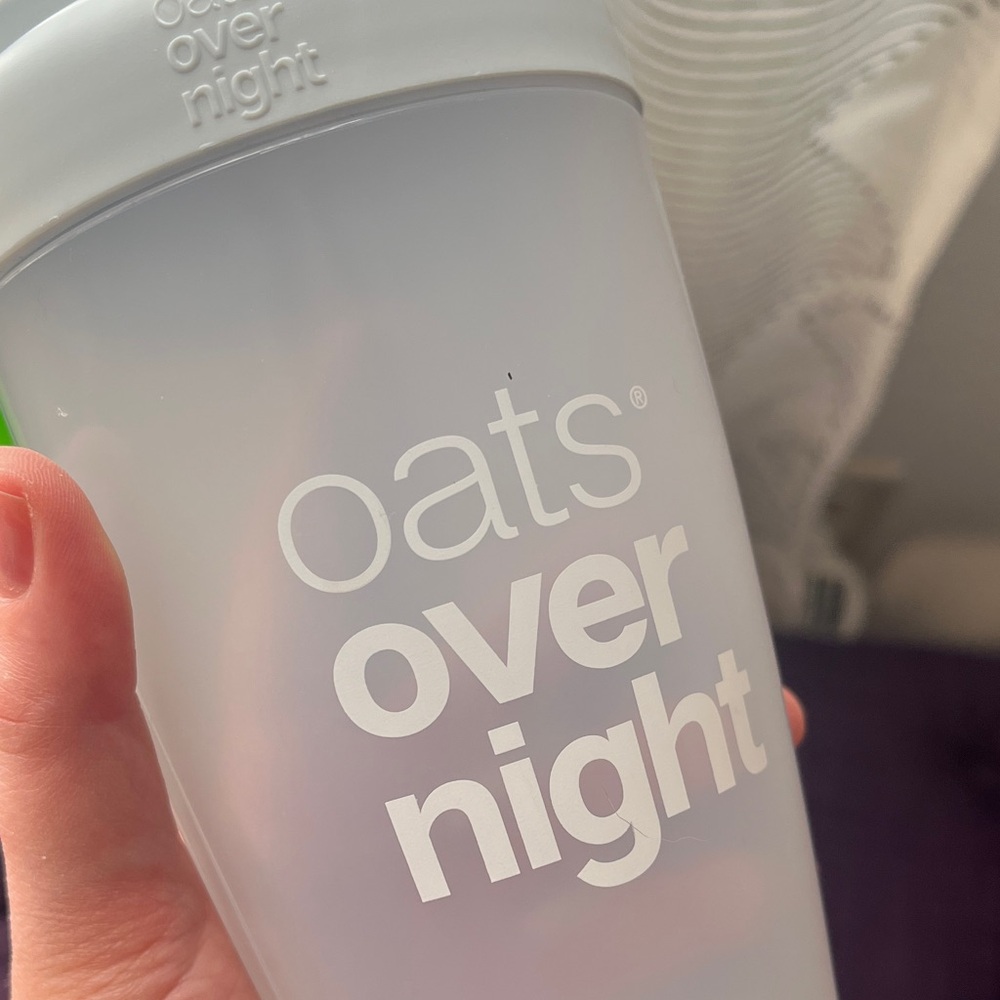 Overnight Oats Shaker Bottles - 2 Count New Never Used - Picture 2 of 10